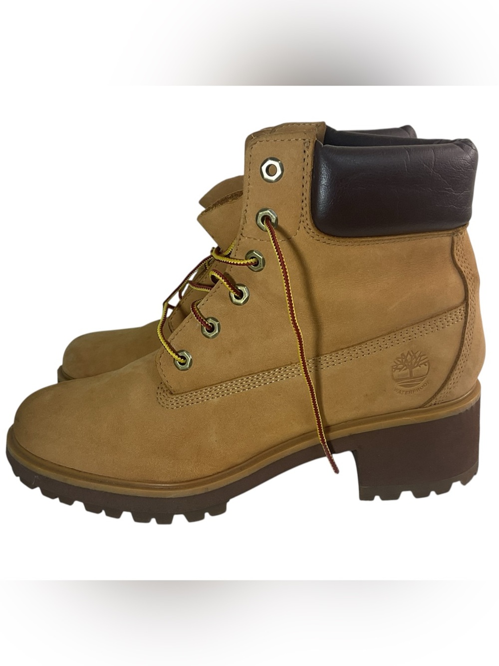 Timberland Women’s Waterproof Wheat Nubuck Heeled Boots A25BS Size 11